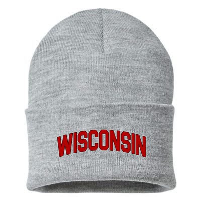 Wisconsin Retro State Sustainable Knit Beanie