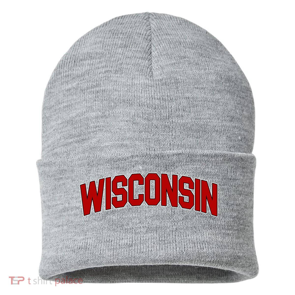 Wisconsin Retro State Sustainable Knit Beanie