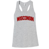 Wisconsin Retro State Women's Racerback Tank