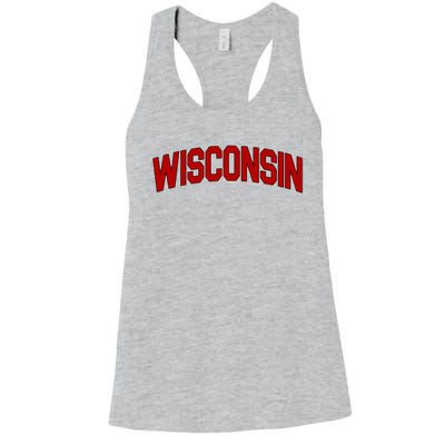 Wisconsin Retro State Women's Racerback Tank