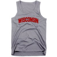 Wisconsin Retro State Tank Top