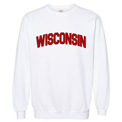 Wisconsin Retro State Garment-Dyed Sweatshirt