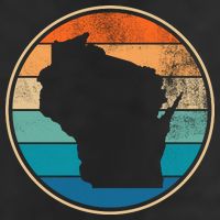 Wisconsin Retro Sunset State Tumbler