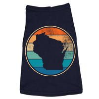 Wisconsin Retro Sunset State Doggie Tank