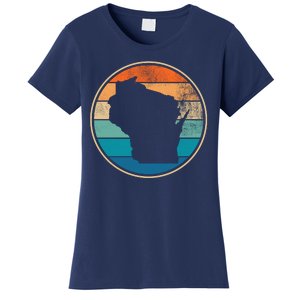 Wisconsin Retro Sunset State Women's T-Shirt