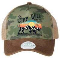 W4Mx Retro Stay Wild Roam Free The Buffalo Charge The Storm Legacy Tie Dye Trucker Hat