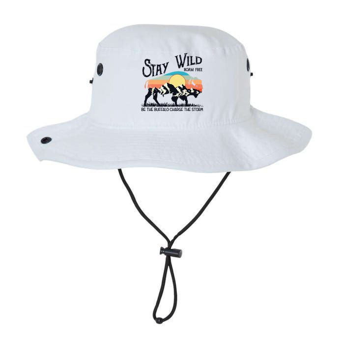 W4Mx Retro Stay Wild Roam Free The Buffalo Charge The Storm Legacy Cool Fit Booney Bucket Hat