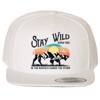 W4Mx Retro Stay Wild Roam Free The Buffalo Charge The Storm Wool Snapback Cap