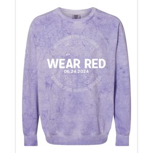 Wear Red Strike For Equality Rights Pro Feminist Colorblast Crewneck Sweatshirt