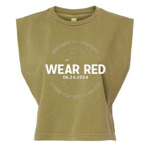 Wear Red Strike For Equality Rights Pro Feminist Garment-Dyed Women's Muscle Tee