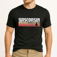 Wisconsin Retro Style 70s 80s 90s Home Gift Cooling Performance Crew T-Shirt
