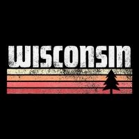 Wisconsin Retro Style 70s 80s 90s Home Gift Cooling Performance Crew T-Shirt