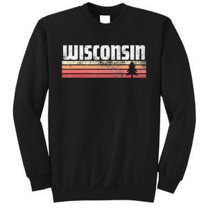 Wisconsin Retro Style 70s 80s 90s Home Gift Sweatshirt