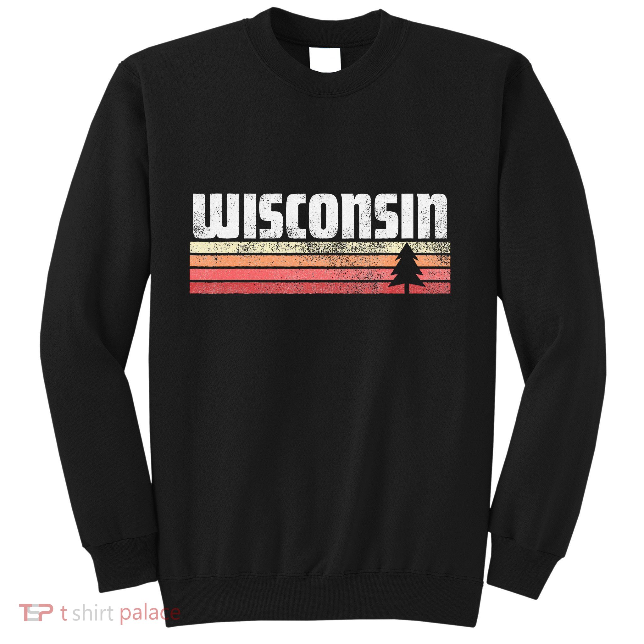 Wisconsin Retro Style 70s 80s 90s Home Gift Sweatshirt