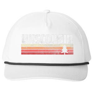 Wisconsin Retro Style 70s 80s 90s Home Gift Snapback Five-Panel Rope Hat