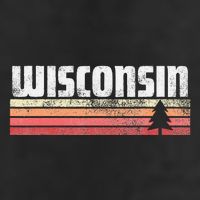Wisconsin Retro Style 70s 80s 90s Home Gift Adult Drive Performance Visor