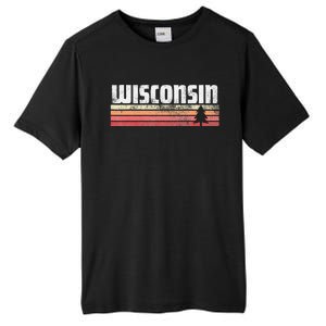 Wisconsin Retro Style 70s 80s 90s Home Gift Tall Fusion ChromaSoft Performance T-Shirt