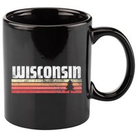 Wisconsin Retro Style 70s 80s 90s Home Gift 11oz C Handle Ceramic Mug