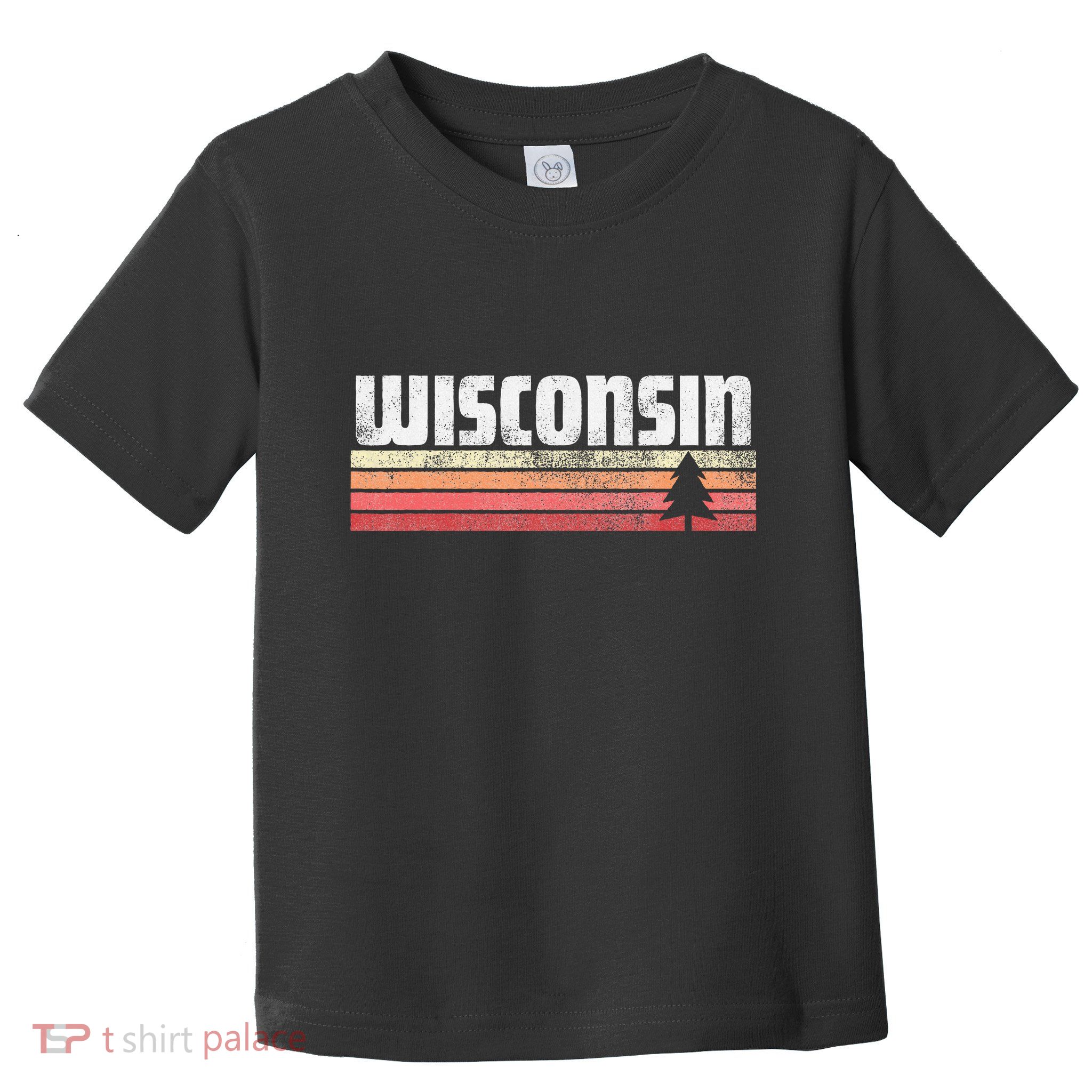 Wisconsin Retro Style 70s 80s 90s Home Gift Toddler T-Shirt