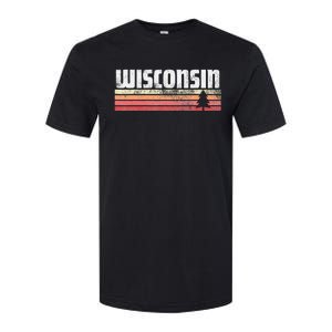 Wisconsin Retro Style 70s 80s 90s Home Gift Softstyle CVC T-Shirt