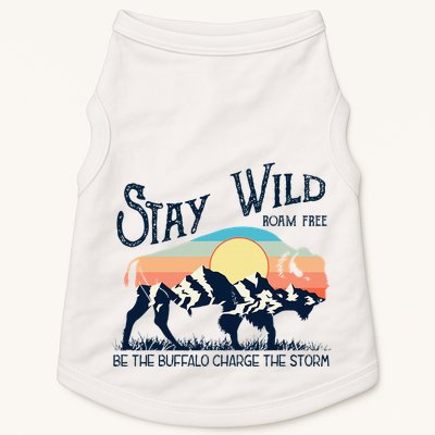 W4mx Retro Stay Wild Roam Free The Buffalo Charge The Storm Doggie Tank
