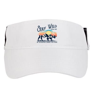 W4mx Retro Stay Wild Roam Free The Buffalo Charge The Storm Adult Drive Performance Visor