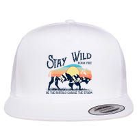 W4mx Retro Stay Wild Roam Free The Buffalo Charge The Storm Flat Bill Trucker Hat