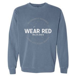 Wear Red Strike For Equality Rights Pro Feminist Garment-Dyed Sweatshirt