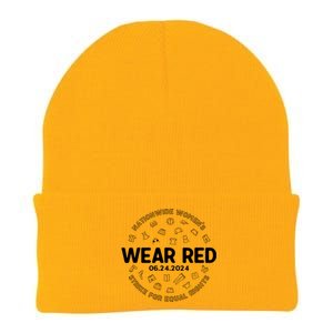 Wear Red Strike For Equality Rights Pro Feminist Knit Cap Winter Beanie