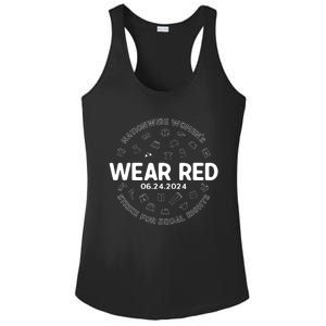 Wear Red Strike For Equality Rights Pro Feminist Ladies PosiCharge Competitor Racerback Tank