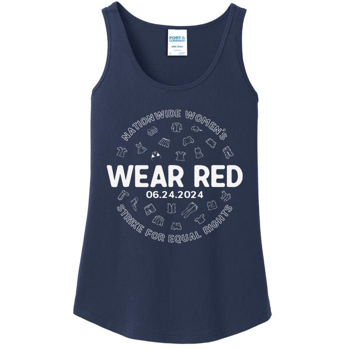 Wear Red Strike For Equality Rights Pro Feminist Ladies Essential Tank