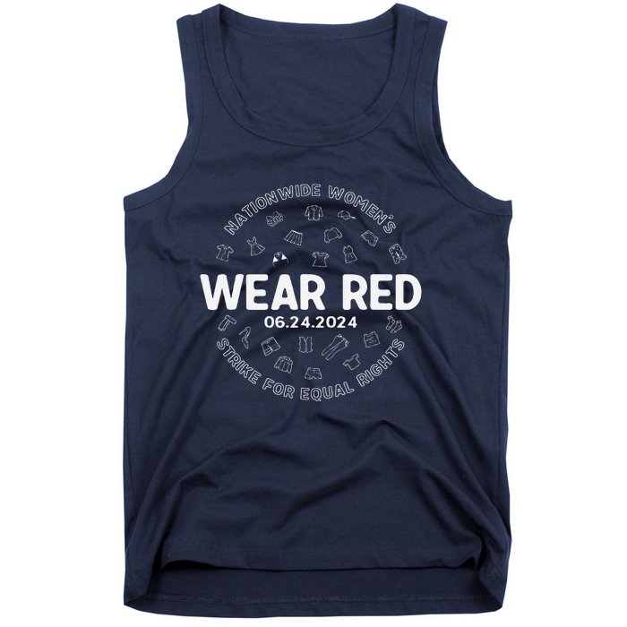 Wear Red Strike For Equality Rights Pro Feminist Tank Top