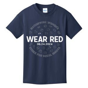 Wear Red Strike For Equality Rights Pro Feminist Kids T-Shirt