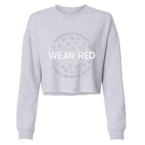 Wear Red Strike For Equality Rights Pro Feminist Cropped Pullover Crew