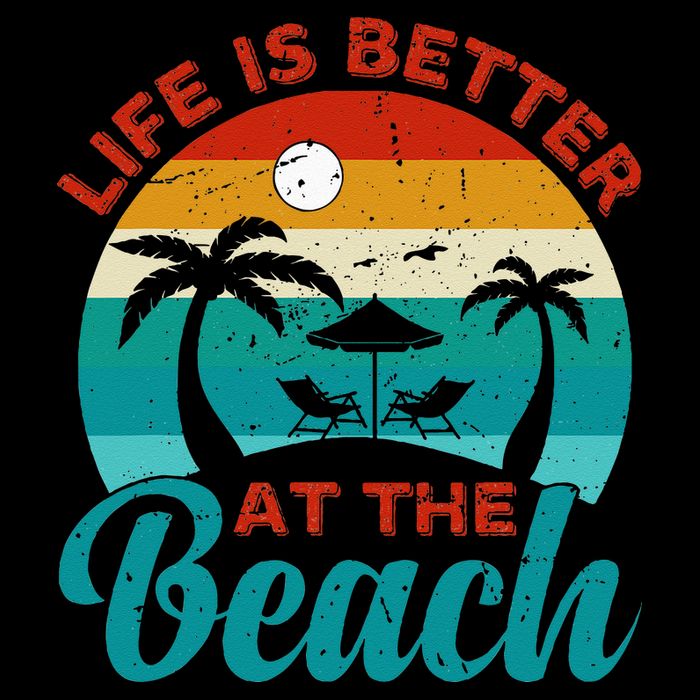 Women Retro Summer Vacation Life Is Better At The Beach Cooling Performance Crew T-Shirt