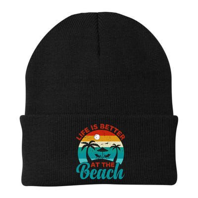 Women Retro Summer Vacation Life Is Better At The Beach Beanie