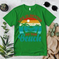 Women Retro Summer Vacation Life Is Better At The Beach Premium T-Shirt