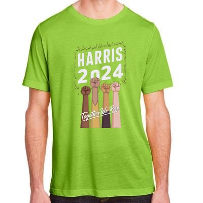 We Rise Together Kamala Harris Multi Cultural Adult ChromaSoft Performance T-Shirt