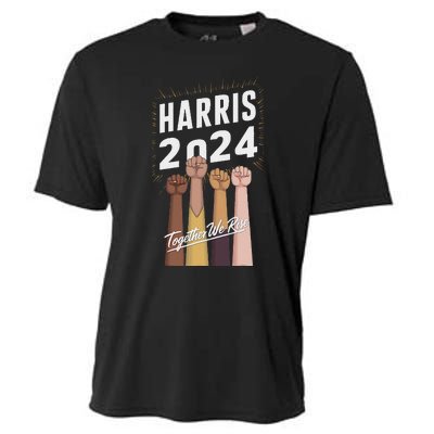 We Rise Together Kamala Harris Multi Cultural Cooling Performance Crew T-Shirt