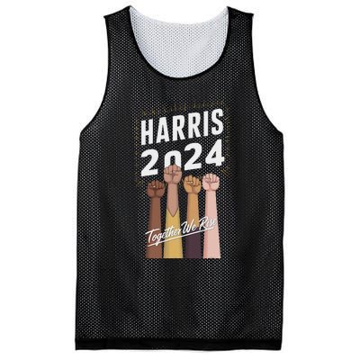 We Rise Together Kamala Harris Multi Cultural Mesh Reversible Basketball Jersey Tank