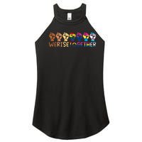 We Rise Together Pride Month Strong Hands Black Lives Matter Human Rights Women's Perfect Tri Rocker Tank