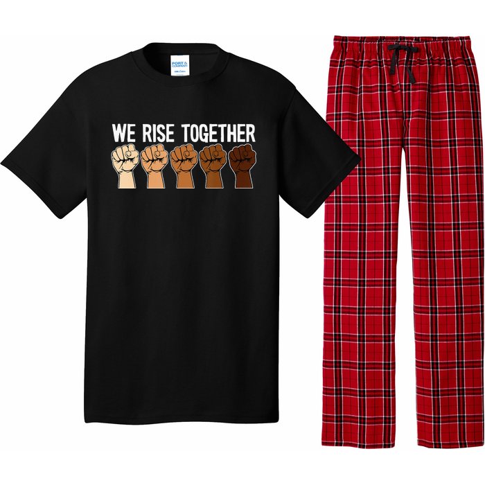 We Rise Together Black History Month BLM Melanin Equality Pajama Set