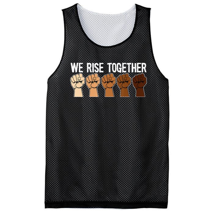 We Rise Together Black History Month BLM Melanin Equality Mesh Reversible Basketball Jersey Tank