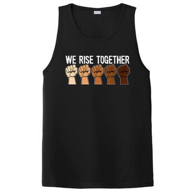 We Rise Together Black History Month BLM Melanin Equality PosiCharge Competitor Tank