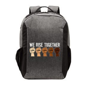 We Rise Together Black History Month BLM Melanin Equality Vector Backpack