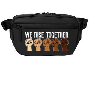 We Rise Together Black History Month BLM Melanin Equality Crossbody Pack