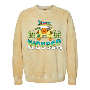 Weezer Road Trip Colorblast Crewneck Sweatshirt