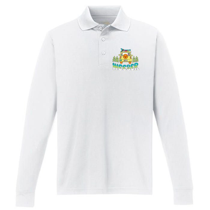 Weezer Road Trip Performance Long Sleeve Polo