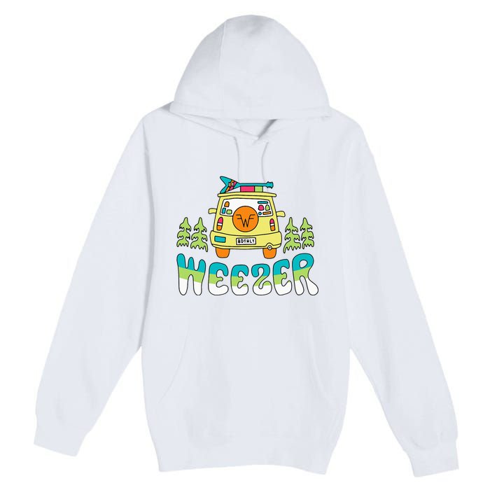 Weezer Road Trip Premium Pullover Hoodie