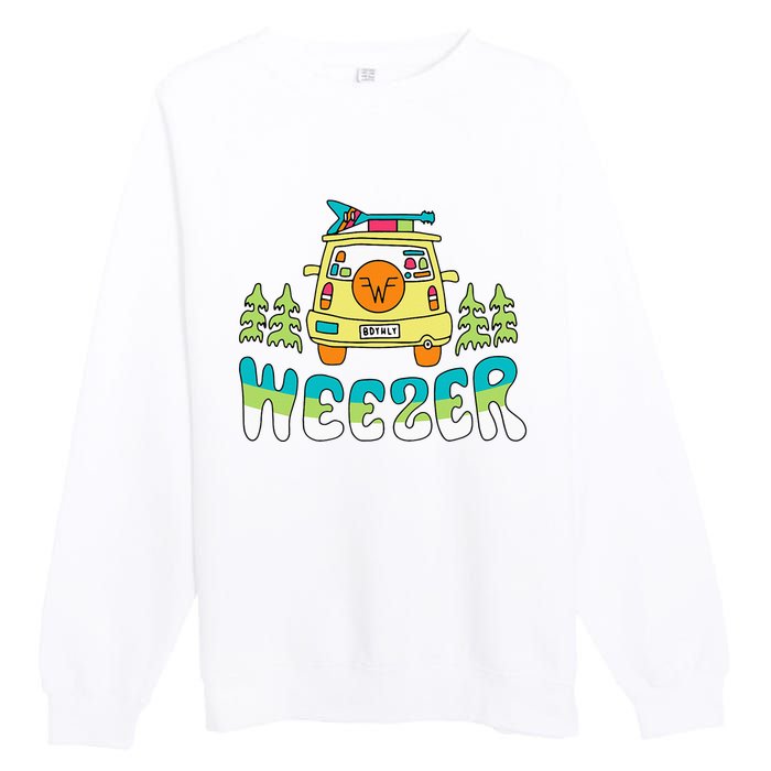 Weezer Road Trip Premium Crewneck Sweatshirt